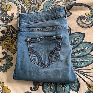 HOLLISTER jean leggings medium wash